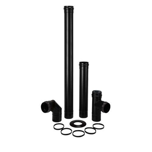 Dymovody zostava KIT pre peletové kachle/kotol 80 mm