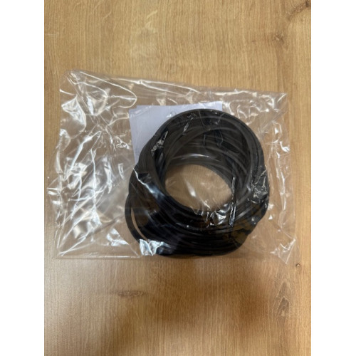 Tesnenie silikónové pre peletové dymovody - priemer 80 mm - čierne - 200 ° C - balenie 10 ks