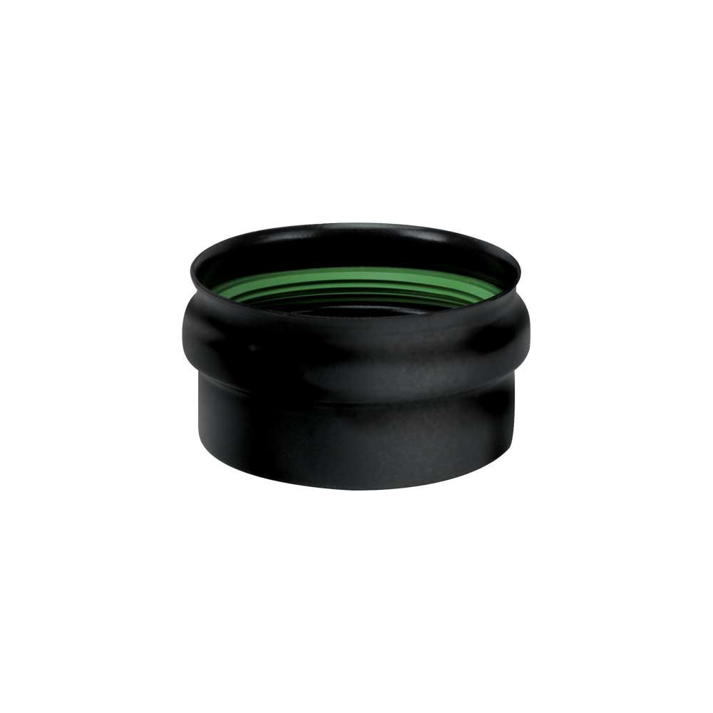 Viečko pre T kus dymovod peletové kachle priemer 100 mm smalt čierny matný