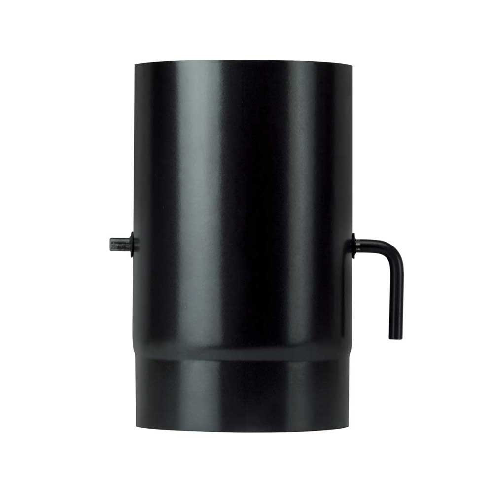 Rúra 120mm/25cm-klapka/1,2mm smaltovaná čierna