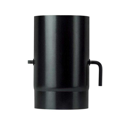 Rúra 130mm/25cm - klapka/1,2mm smaltovaná čierna