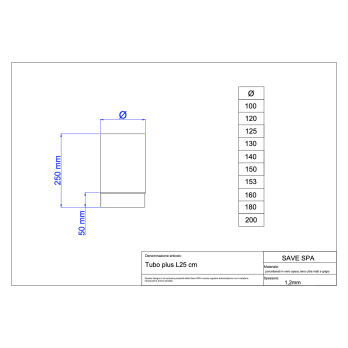 Rúra 150mm/25cm/1,2mm smaltovaná čierna