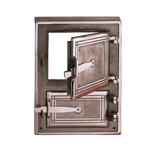 Liatinové dvierka kuchynské - HLADKÉ 3 - stredné - mosadz