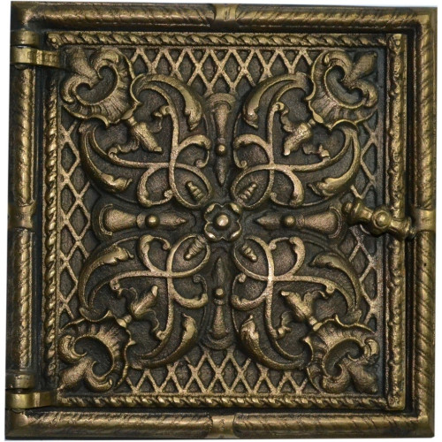 Dvierka komínové - ORNAMENT - nr.41-mosadz