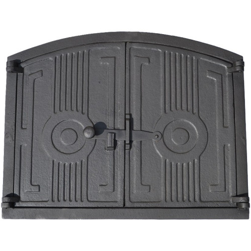 Dvierka chlebové,pecové-OBLÚK-dvojkrídlové-ČIERNA