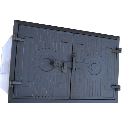 Pec liatinová - HRANA-malá- čierna-plechové telo