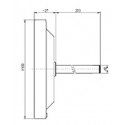 Teplomer do udiarne-0-260°-pr.100mm-stonka 250mm