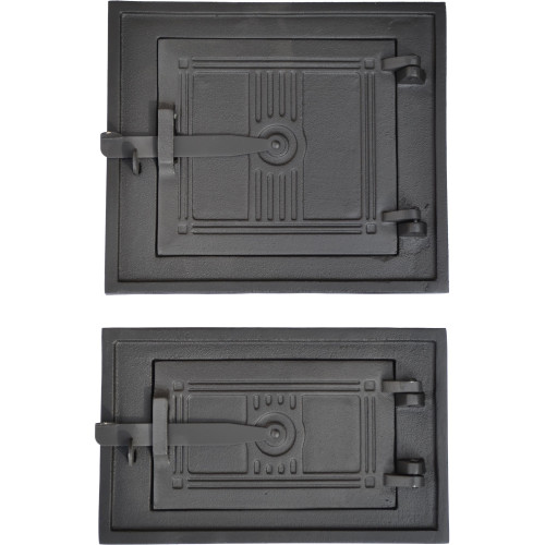 Liatinové dvierka kuchynské -KLASIK T - delené MALÁ čierna