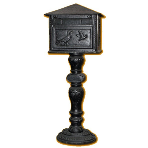 Poštová schránka liatinová na nôžke