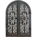 Liatinové dvierka krbové - nr.1-čierna - 360 x 550