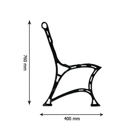 Liatinová lavička - LUDMILA - nr.22 - cena za 2 ks-pár
