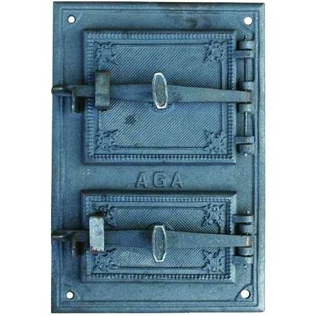 Liatinový kachľový štít hermetický - RETRO I.