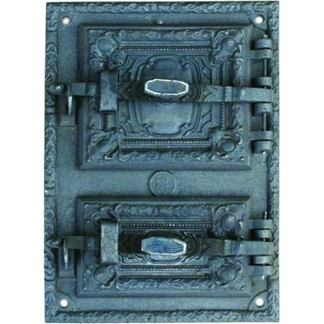 Liatinový kachľový štít hermetický - RETRO II.