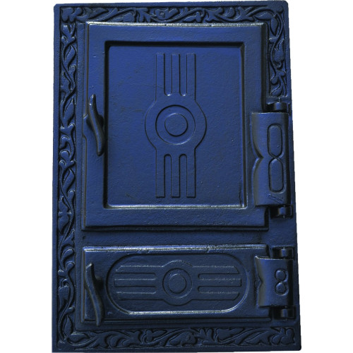 Liatinový kachľový štít - KLASIK - čierny