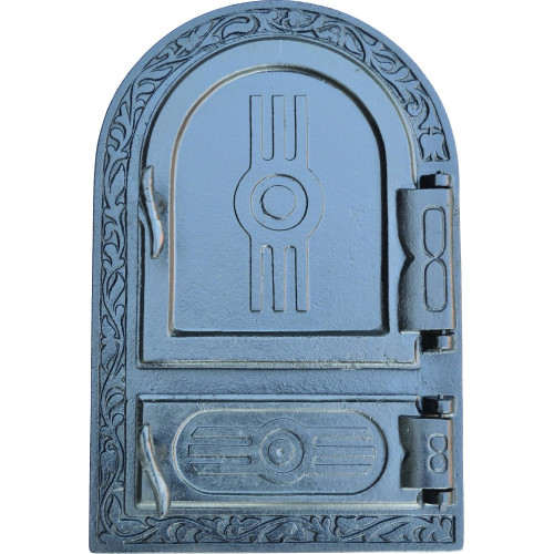 Liatinový kachľový štít - KLASIK - OBLÚK"