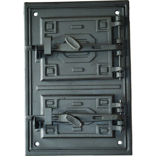 Liatinový kachľový štít - HARD-čierny