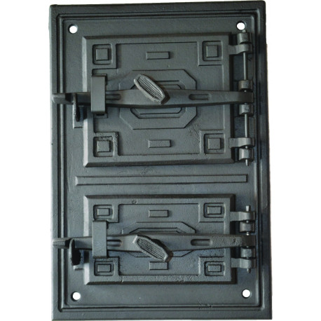 Liatinový kachľový štít - HARD-čierny