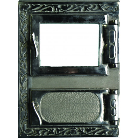 Liatinový kachľový štít RITA - nikel