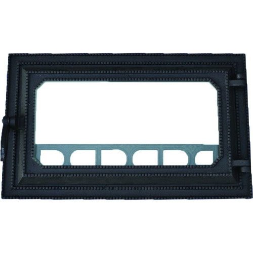 Liatinové kachľové dvierka HARRY - čierna