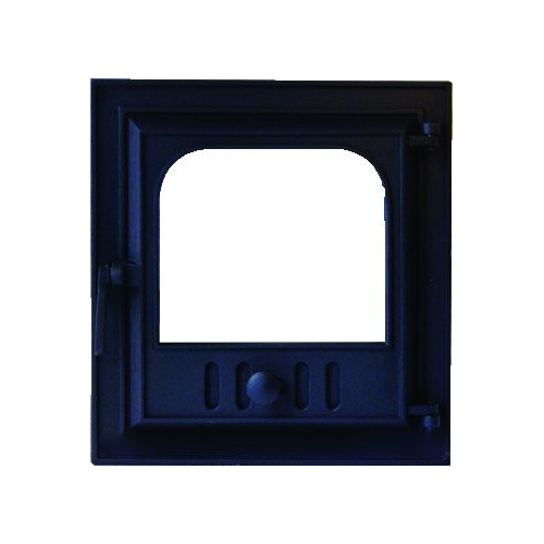 Liatinové kachľové dvierka MAGNUS-čierna