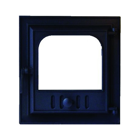 Liatinové kachľové dvierka MAGNUS-čierna