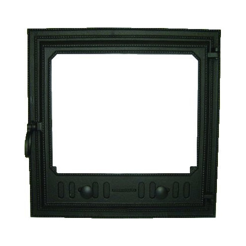 Liatinové kachľové dvierka MAKAR - čierna