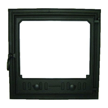 Liatinové kachľové dvierka MAKAR - čierna