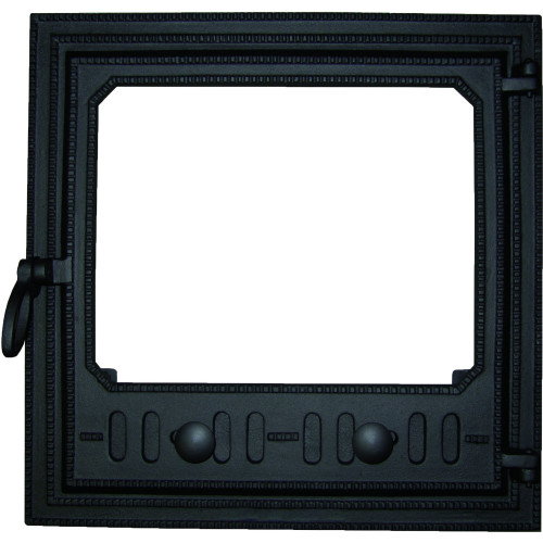 Liatinové kachľové dvierka MAUD - čierny