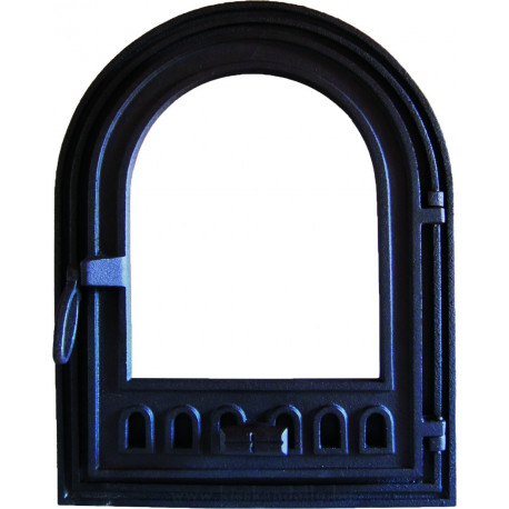 Liatinové kachľové dvierka MAGDA-čierna