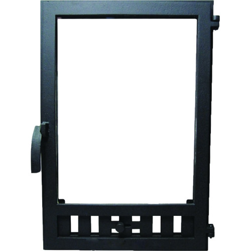 Liatinové kachľové dvierka MIRKA - čierna