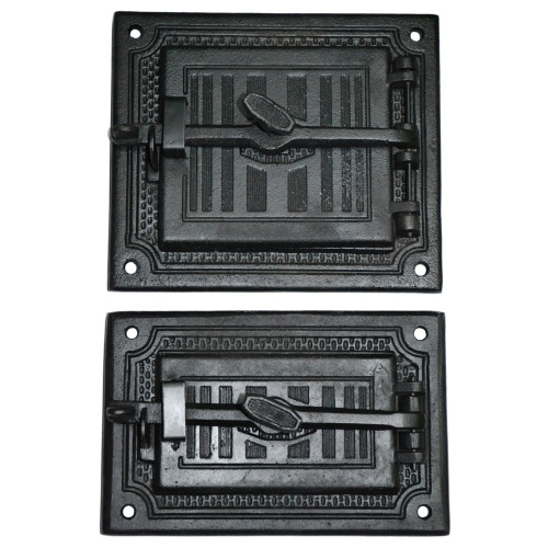 Liatinové dvierka LUX PLUS-dolné-malé -s tesniacou šnúrou-čierna