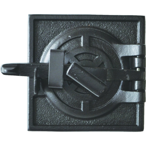 Liatinový kachľový štít hermetický - RORIK-čierna