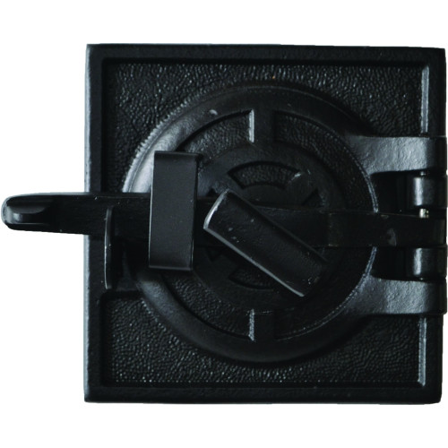 Liatinový kachľový štít hermetický - RORIK-čierna