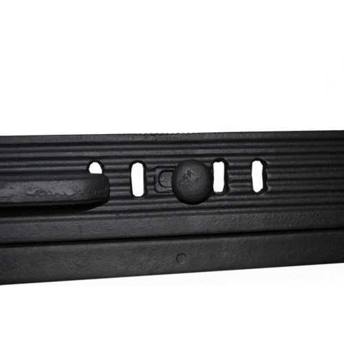 Liatinové dvierka ARKA - presklené s reguláciou vzduchu-čierna