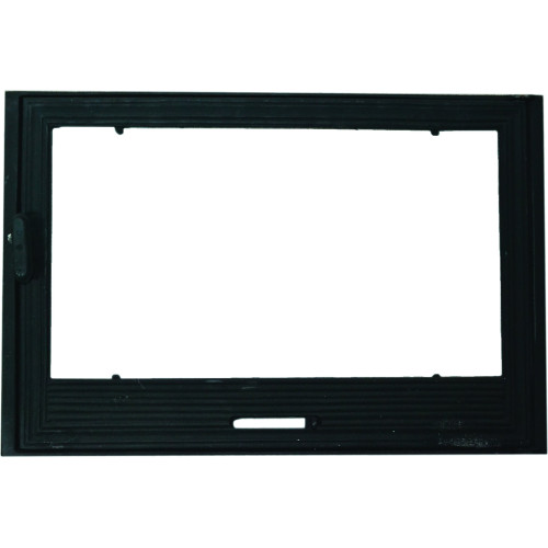 Liatinové dvierka GOLF - presklené s reguláciou vzduchu-čierna