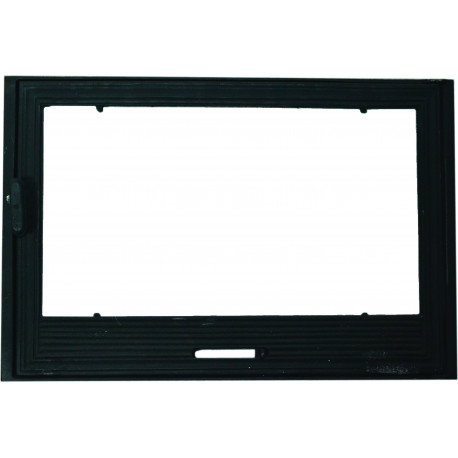 Liatinové dvierka GOLF - presklené s reguláciou vzduchu-čierna