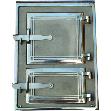 Liatinové dvierka kuchynské - HLADKÉ 3 - stredné - nikel