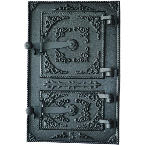 Liatinové dvierka kuchynské - OZDOBNÉ-čierne