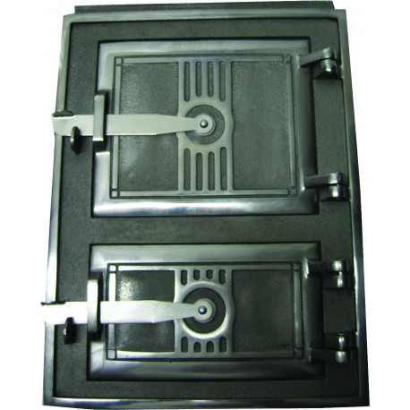 Liatinové dvierka kuchynské - 3T - stredné - nikel