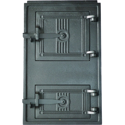 Liatinové dvierka kuchynské - 4T - veľké - čierne