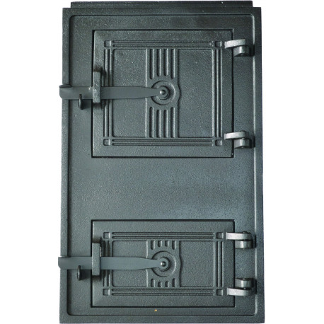 Liatinové dvierka kuchynské - 4T - veľké - čierne