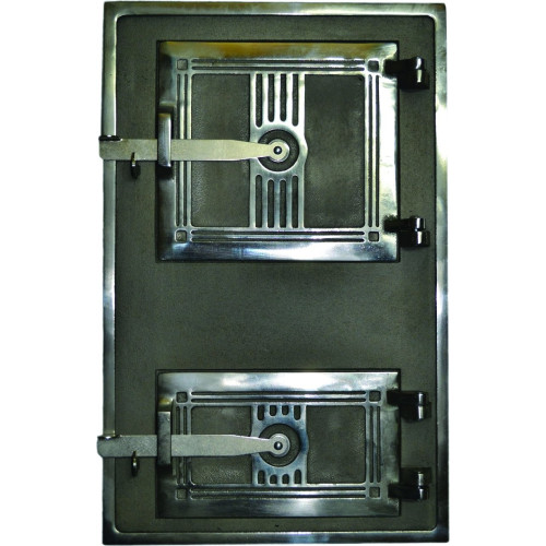 Liatinové dvierka kuchynské - 4T - veľké - nikel