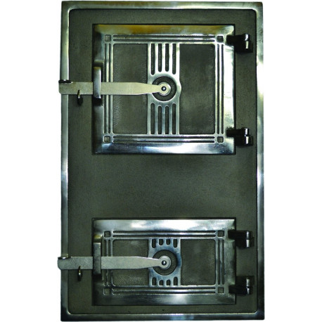 Liatinové dvierka kuchynské - 4T - veľké - nikel