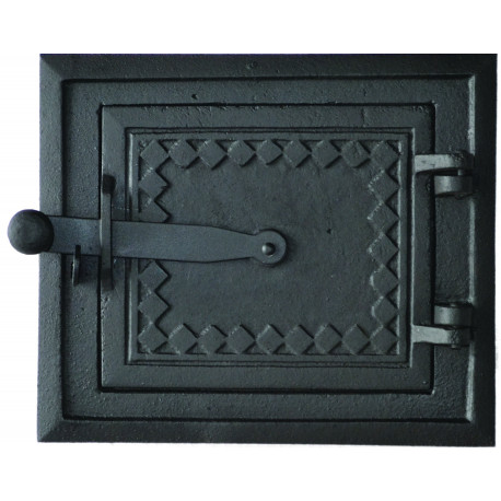 Liatinové dvierka kuchynské delené - VZOR- VEĽKÉ-čierne