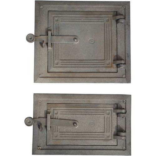 Liatinové dvierka kuchynské delené-HLADKÁ- KO-MALÁ-čierna