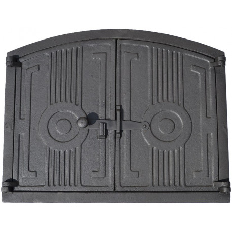 Dvierka chlebové,pecové-OBLÚK-dvojkrídlové -MOSADZ