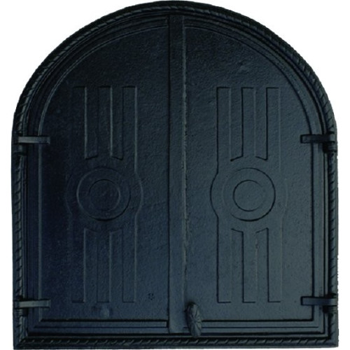 Dvierka pecové, udiarenské - KLASIK-čierna