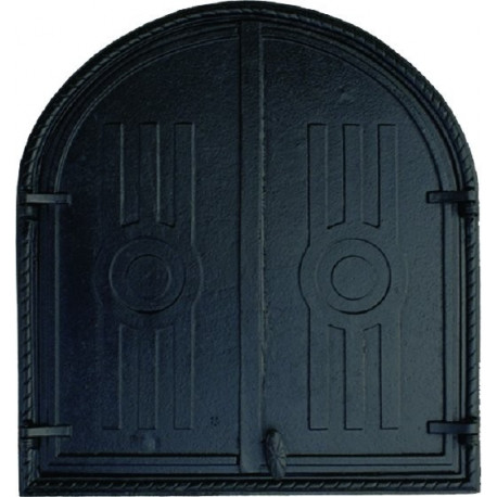 Dvierka pecové, udiarenské - KLASIK-čierna