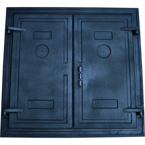 Dvierka udiarenské,pecové - VRATA - čierna