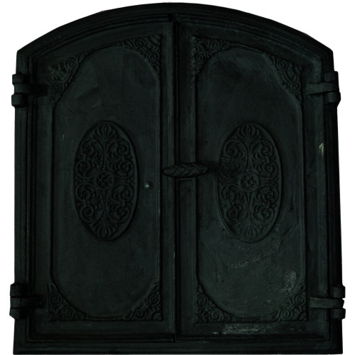 Dvierka pecové - udiarenské -GOLEM-čierne